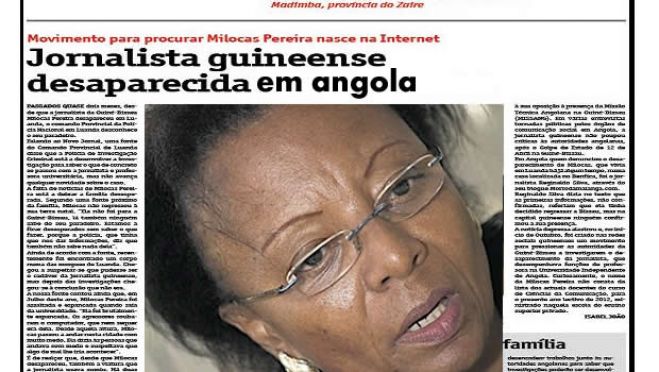 Desaparecimento em Angola de Milocas Pereira/Liga Guineense dos DH escreve ao PGR