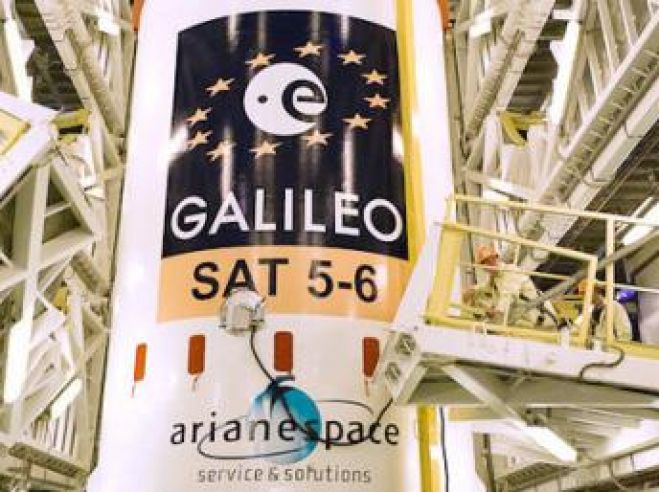 Os dois novos satélites do sistema de navegação por satélite europeu Galileo entraram em órbita em 22 de agosto de 2014. ESA/divulgação