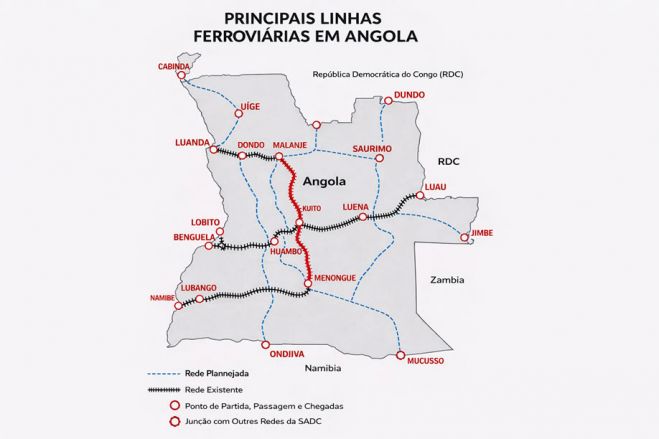PR aprova €5 mil milhões para construção do corredor ferroviário Malanje–Kuito–Menongue