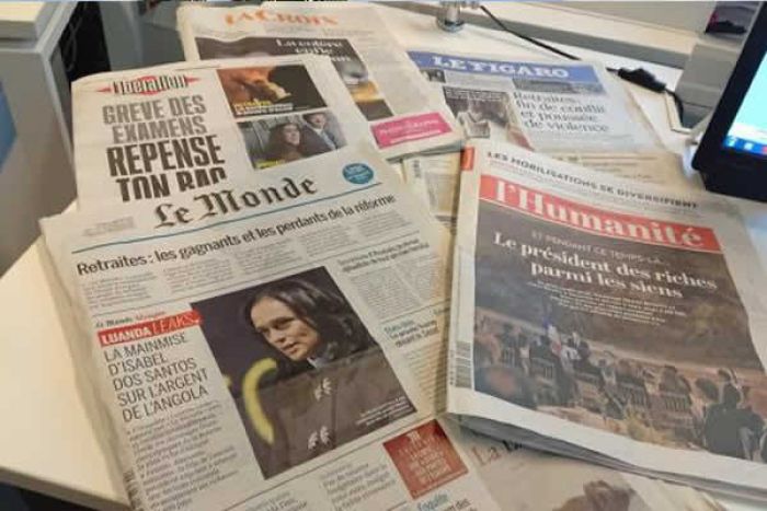 Furacão nas capas de grandes jornais do mundo projetam Angola