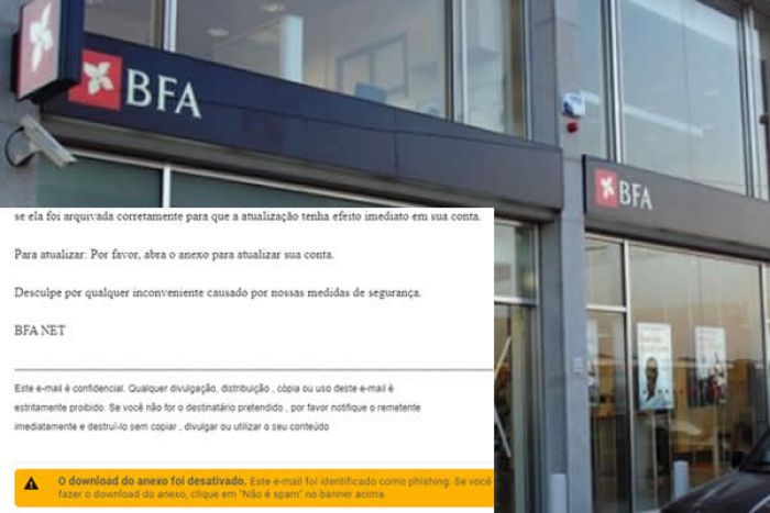 Hackers atacam clientes do BFA / O aviso é do próprio banco