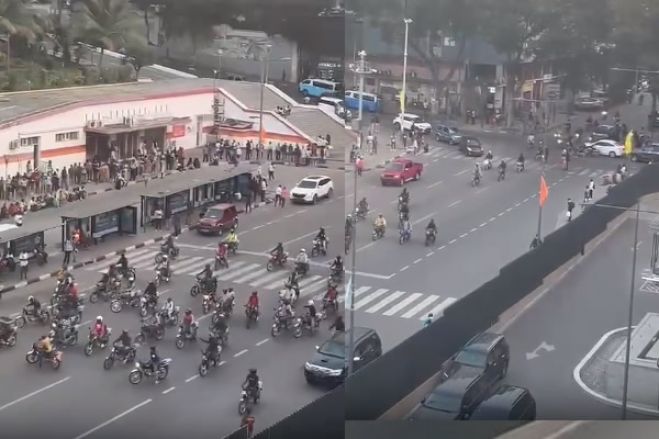 Mototaxistas protestam em Luanda contra restrições impostas pelas autoridades