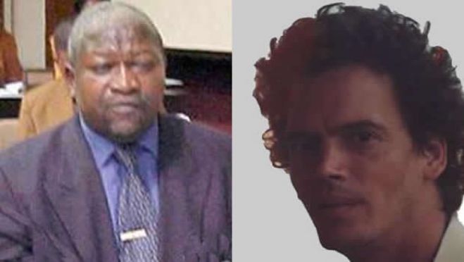 Mfulumpinga Landu Victor e jornalista Ricardo de Mello ,mortos em Luanda na foto