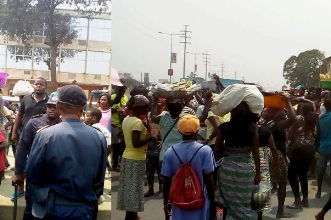 Polícia dispersa &#039;zungueiras&#039; que protestavam em Luanda contra proibição de venda