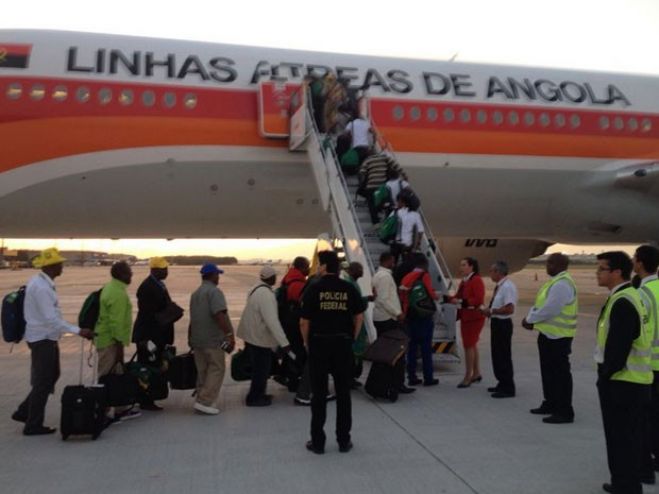 Delegação deixou o Rio depois de ser eliminada do Mundial (Foto: PFRJ/Divulgação)