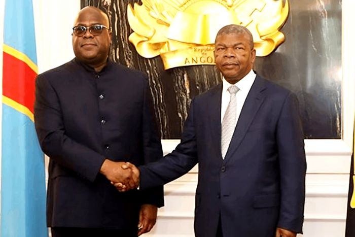 João Lourenço na RDCongo para conversações com Tshisekedi