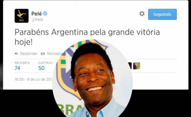 Pelé parabeniza Argentina e se diz ansioso para ver a final da Copa