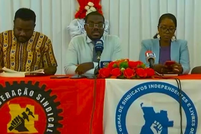 Centrais sindicais angolanas parcialmente satisfeitas rejeitam fracasso no acordo com o Governo