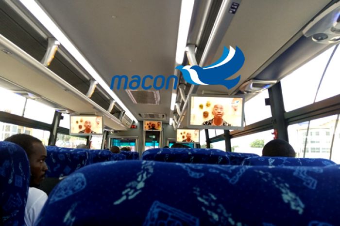 Macon aposta no serviço de televisão a bordo para garantir maior conforto aos passageiros