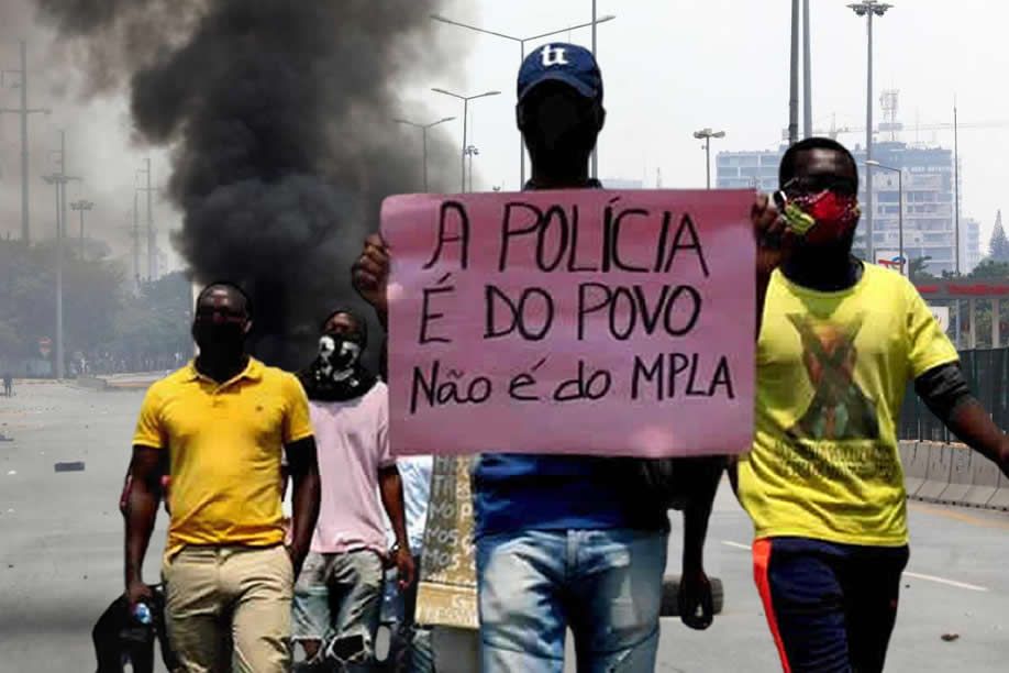 Polícia angolana reprime com violência manifestação em Luanda