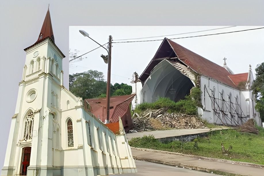 Igreja centenária que desabou em Cabinda vai ser reconstruída