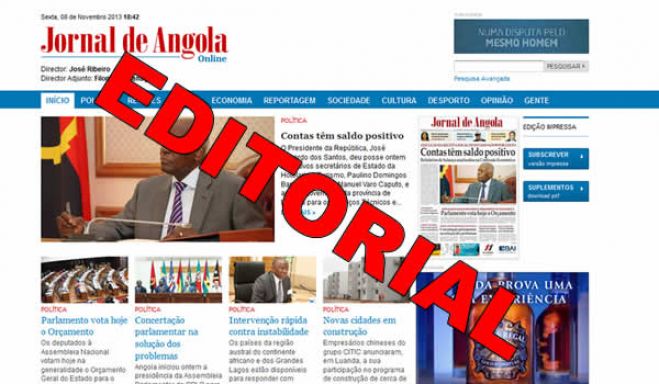 Jornal de Angola critica imprensa portuguesa