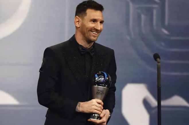 Lionel Messi foi eleito o melhor jogador do mundo pela Fifa pela 7ª vez