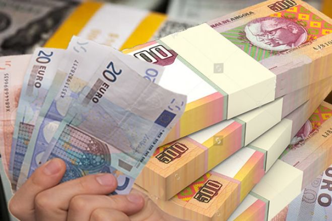 Euro valoriza-se 39,50% face à moeda angolana &quot;Kwanza&quot; em Janeiro