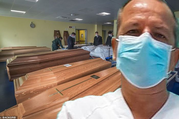 Dante Baldi, na Policlínica Gemelli, o maior hospital de Roma