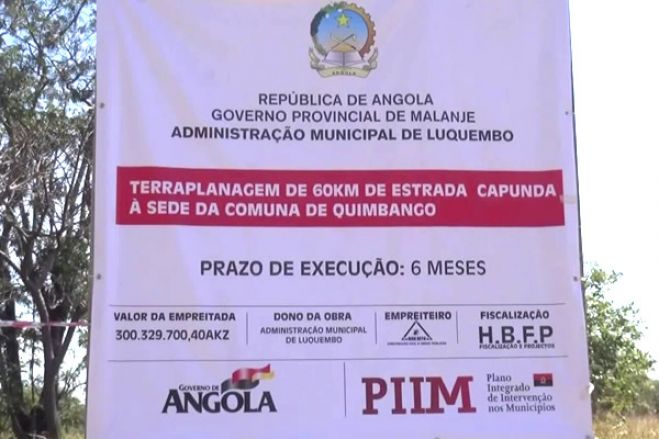 “Consórcio pela Transparência” vai monitorar obras do Governo angolano nos municípios